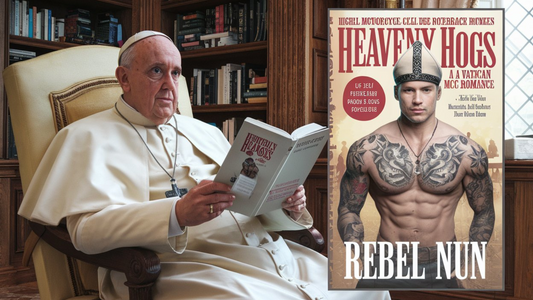 Pope Francis Spotted Reading ‘Heavenly Hogs: A Vatican MC Romance’ In First Photo Since Hospitalization