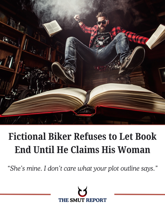 Fictional Biker Refuses to Let Book End Until He Claims His Woman
