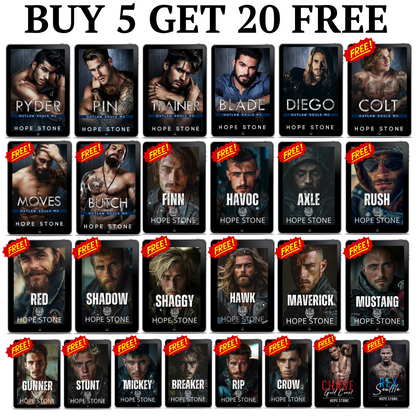 BUY 5 GET 20 FREE | Hope Stone's COMPLETE MC Romance Collection + 3 Bonus Novellas - EBOOKS