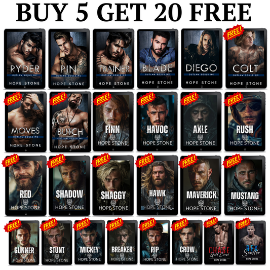 BUY 5 GET 20 FREE | Hope Stone's COMPLETE MC Romance Collection + 3 Bonus Novellas - EBOOKS